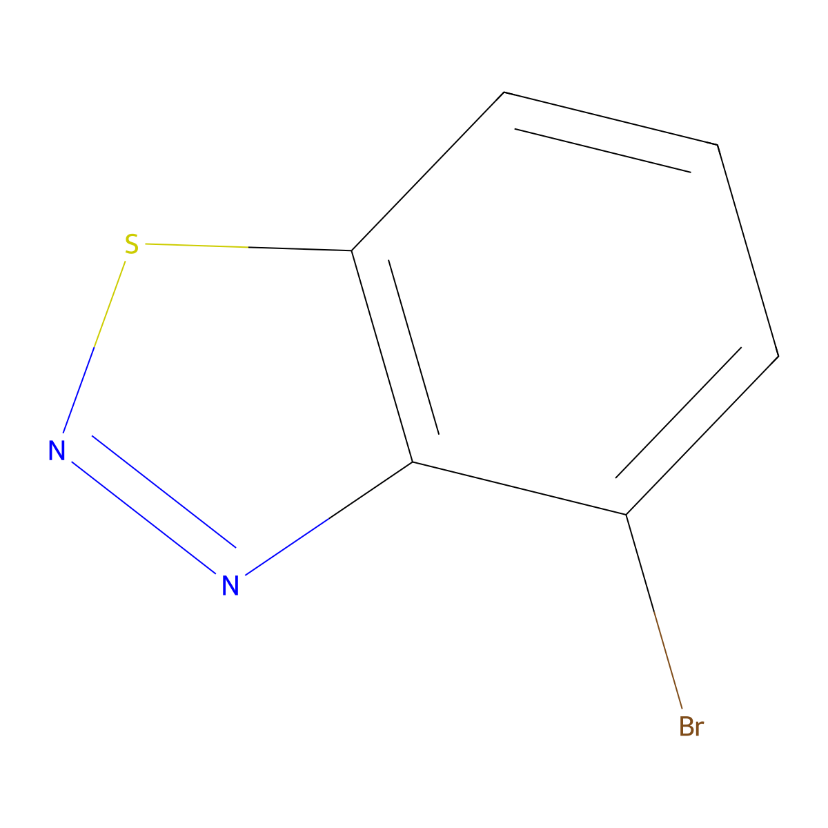 4-Bromo-1,2,3-benzothiadiazole molecular structure, CAS 31860-00-1
