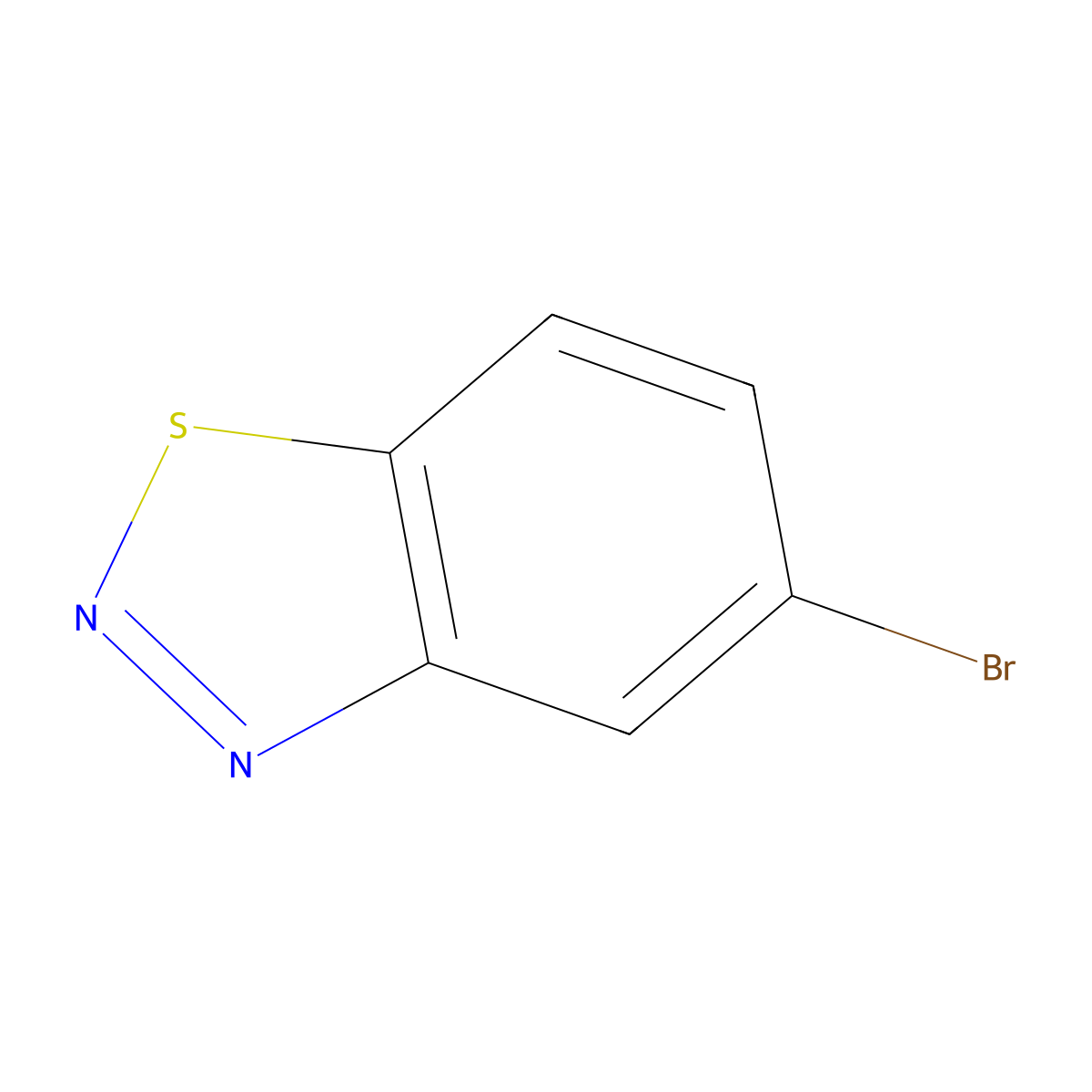 5-Bromo-1,2,3-benzothiadiazole molecular structure, CAS 31860-01-2