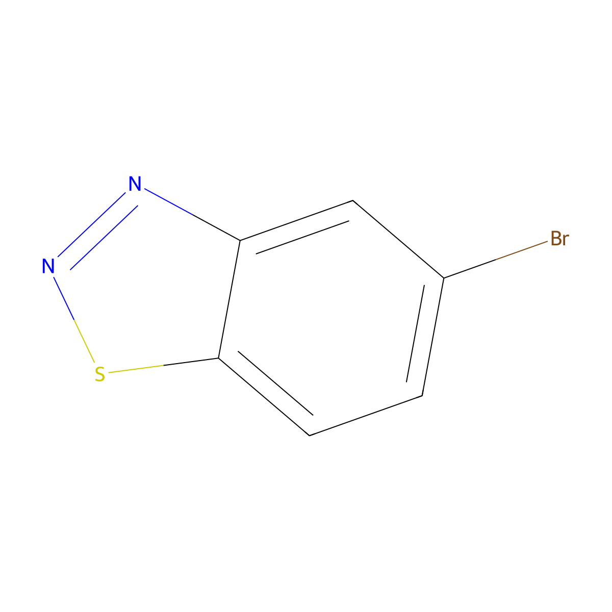5-Bromo-1,2,3-benzothiadiazole molecular structure, CAS 31860-01-2