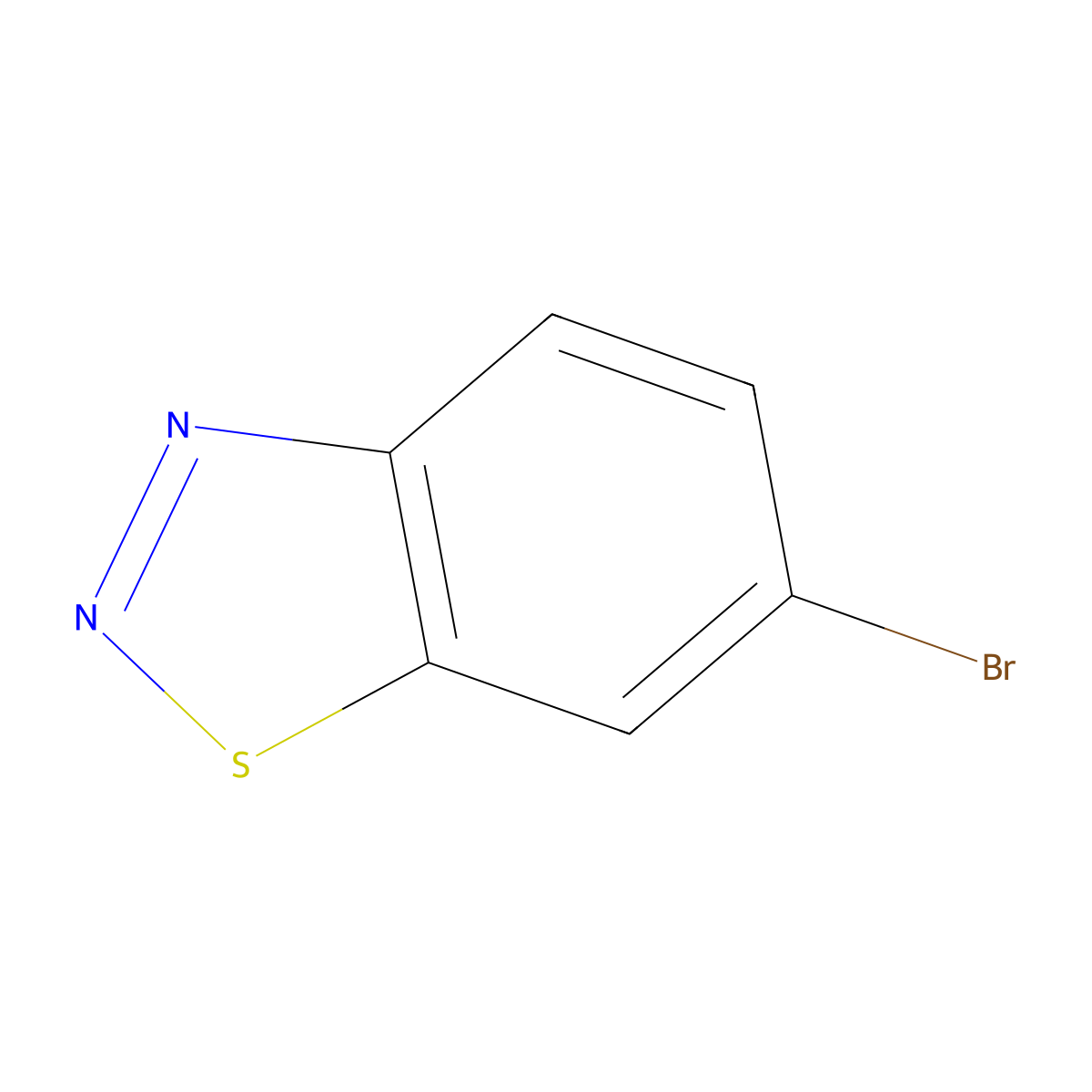 6-Bromo-1,2,3-benzothiadiazole molecular structure, CAS 31860-02-3