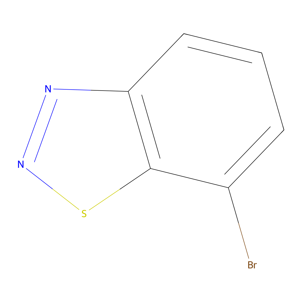 7-Bromo-1,2,3-benzothiadiazole molecular structure, CAS 31860-03-4