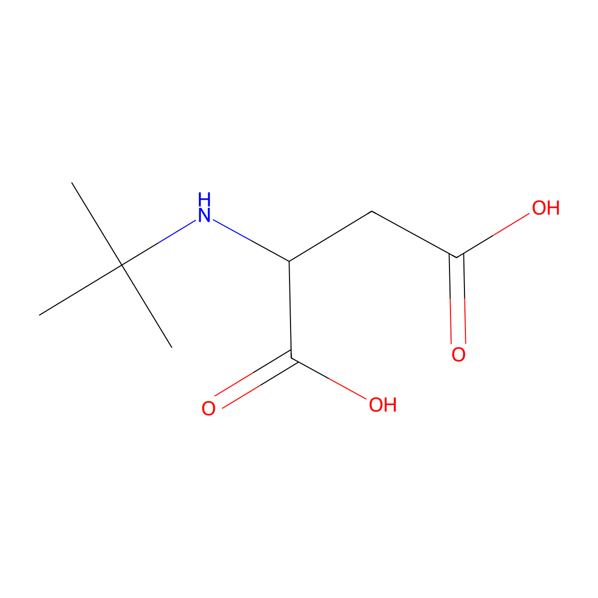 N-tert-Butyl-DL-aspartic acid molecular structure, CAS 31861-95-7