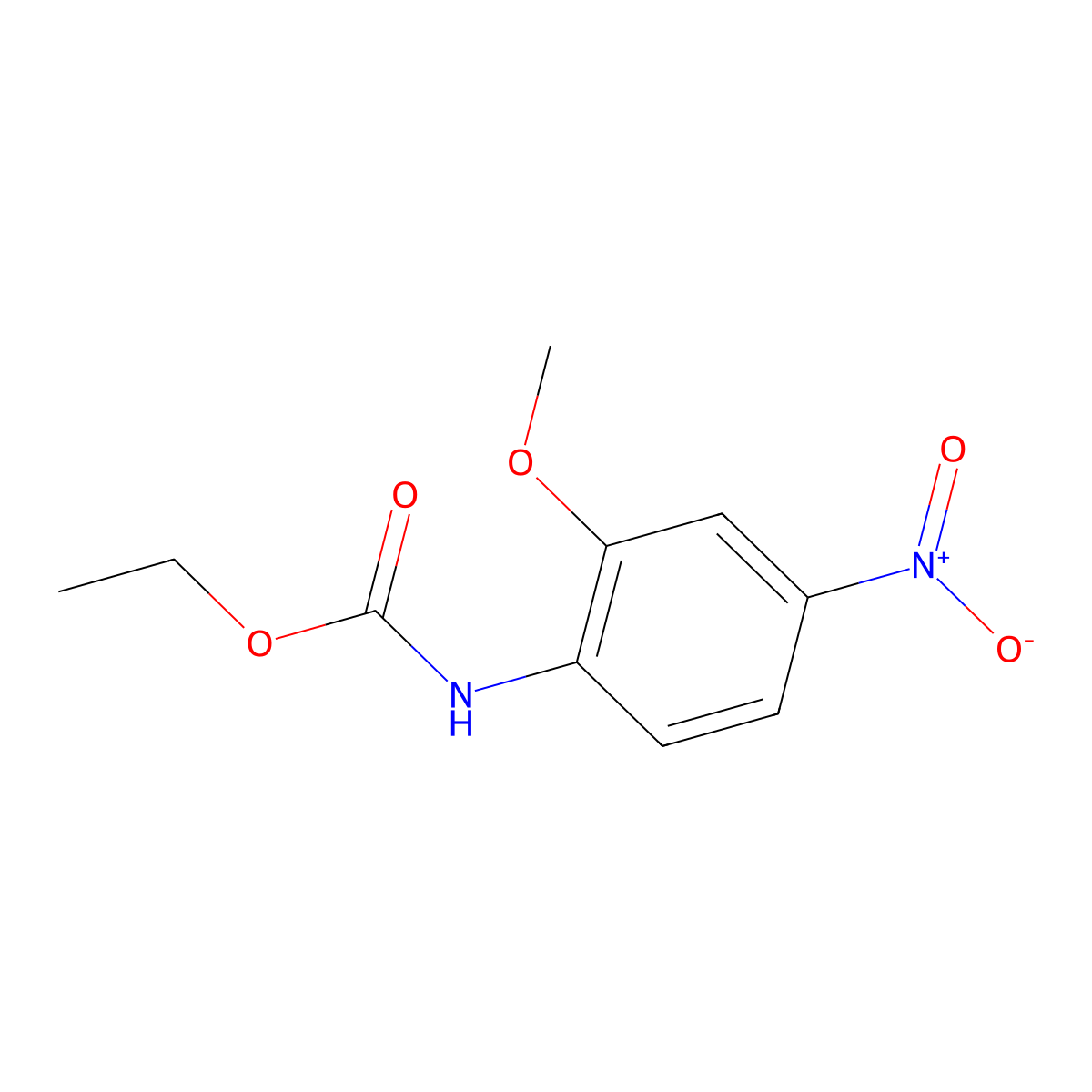 Ethyl (2-methoxy-4-nitrophenyl)carbamate molecular structure, CAS 31863-04-4