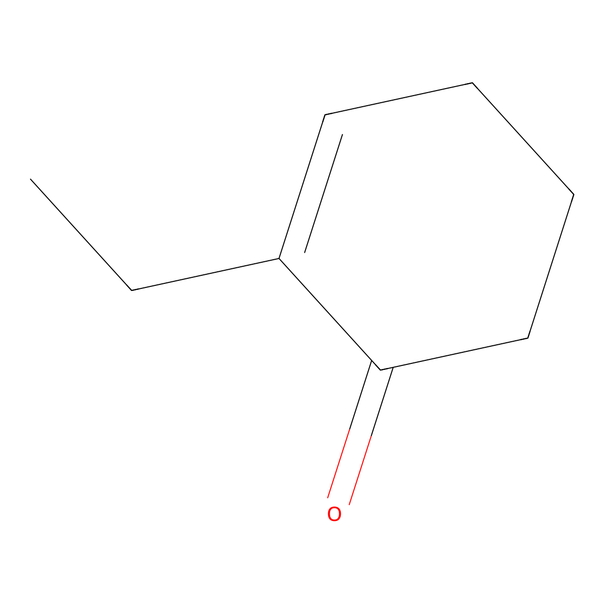 2-Ethylcyclohex-2-en-1-one molecular structure, CAS 31863-60-2