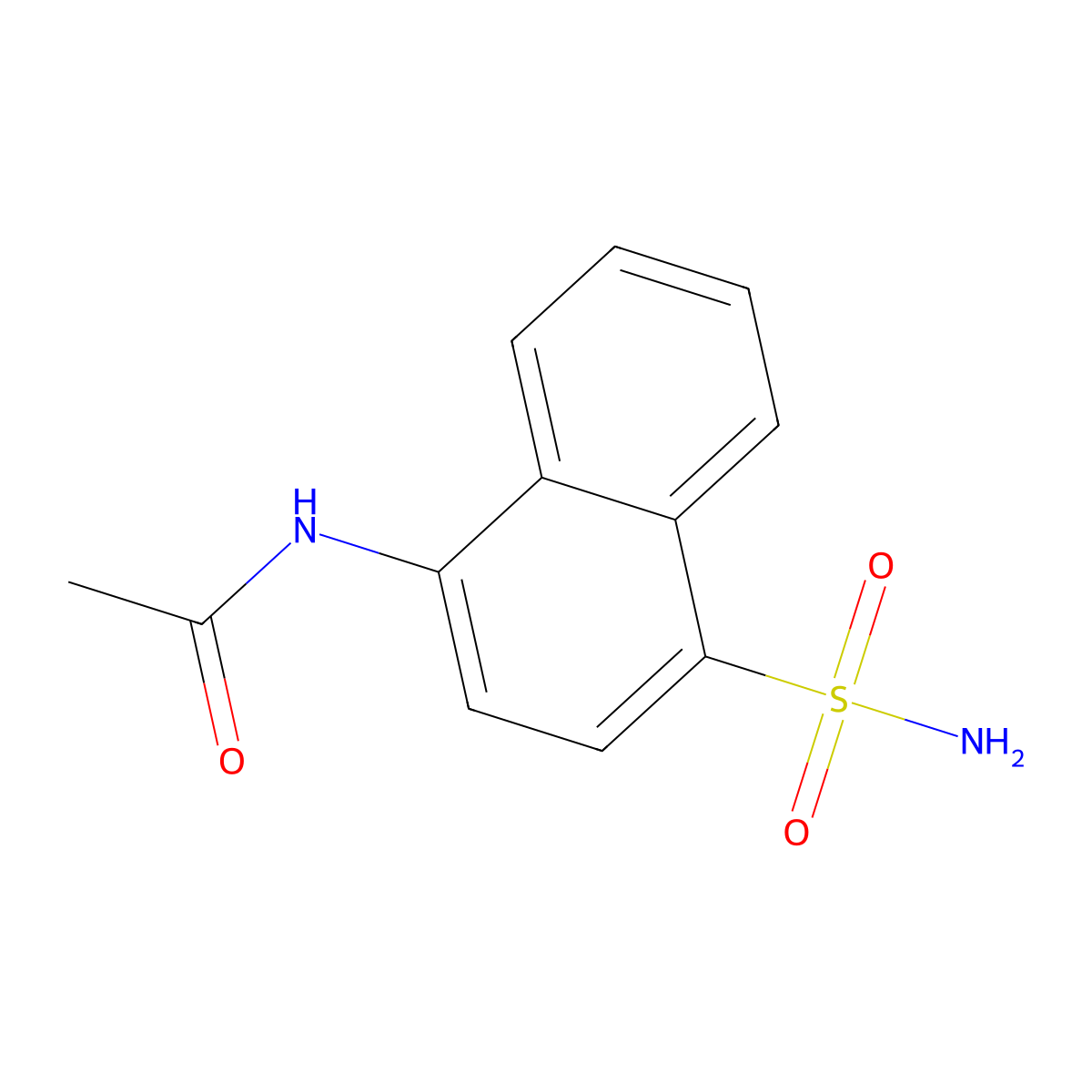 N-(4-sulfamoylnaphthalen-1-yl)acetamide molecular structure, CAS 31863-62-4