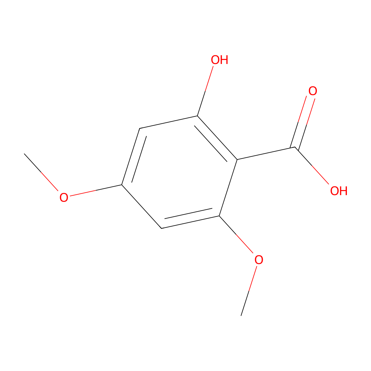 4,6-Dimethoxysalicylic acid molecular structure, CAS 3187-19-7