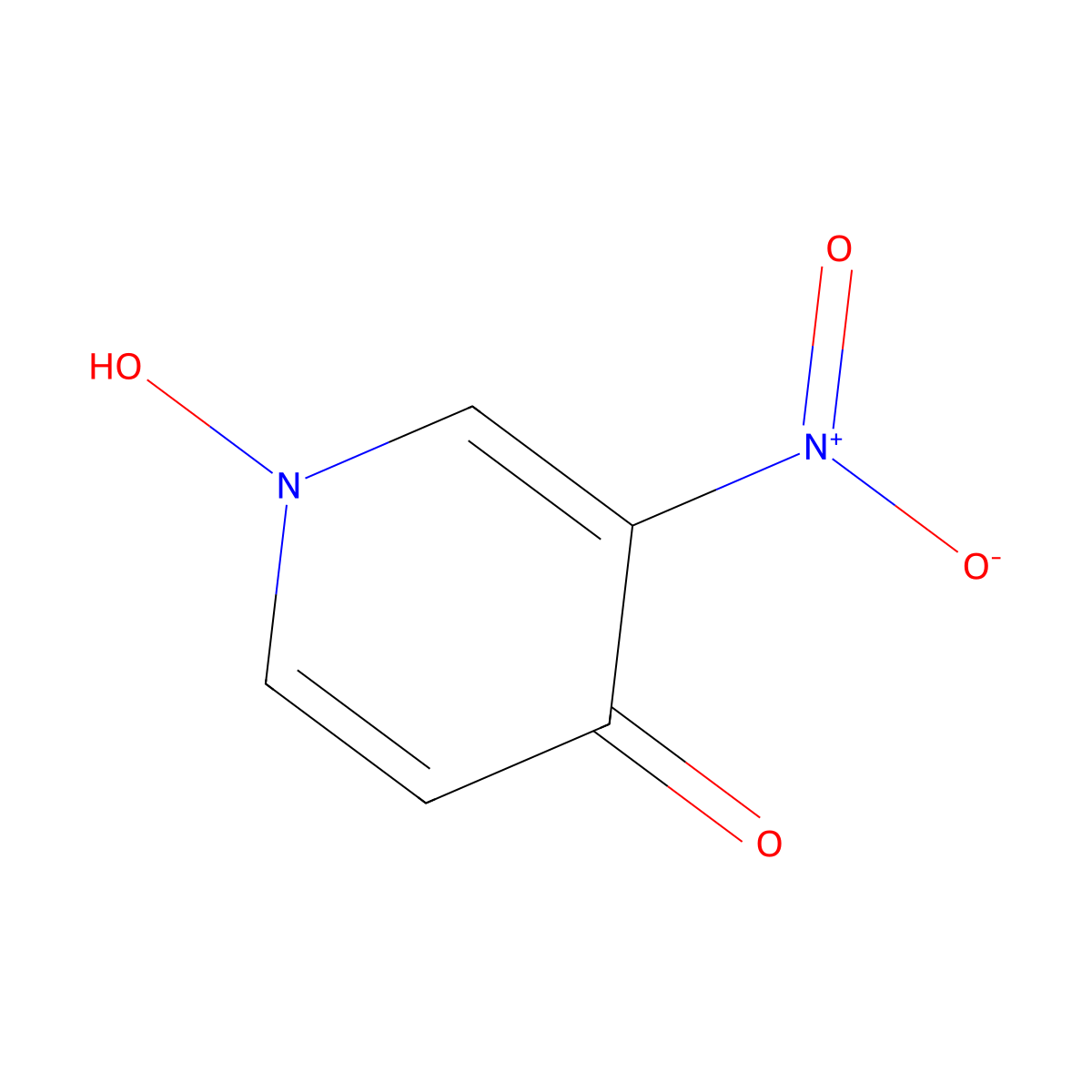 4-Hydroxy-3-nitropyridine N-oxide molecular structure, CAS 31872-57-8