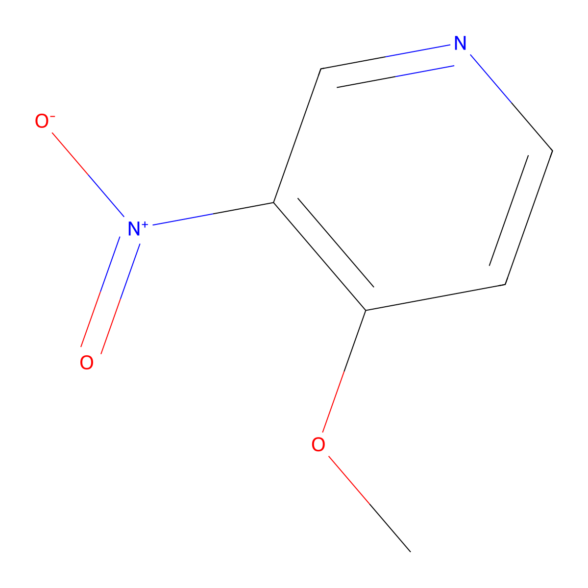 4-Methoxy-3-nitropyridine molecular structure, CAS 31872-62-5