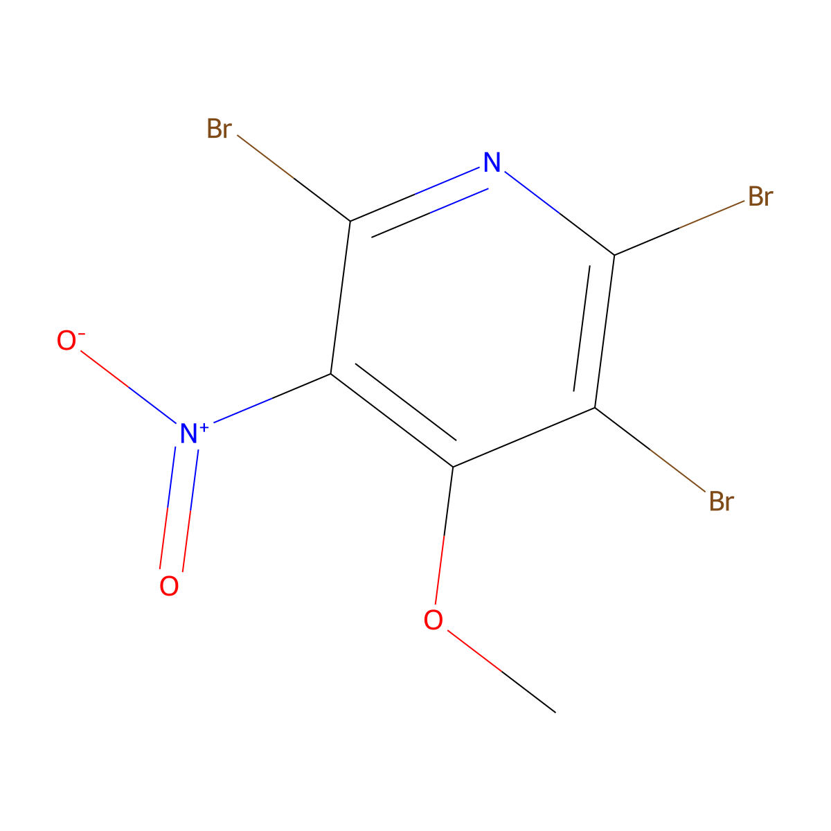 2,3,6-Tribromo-4-methoxy-5-nitropyridine molecular structure, CAS 31872-70-5
