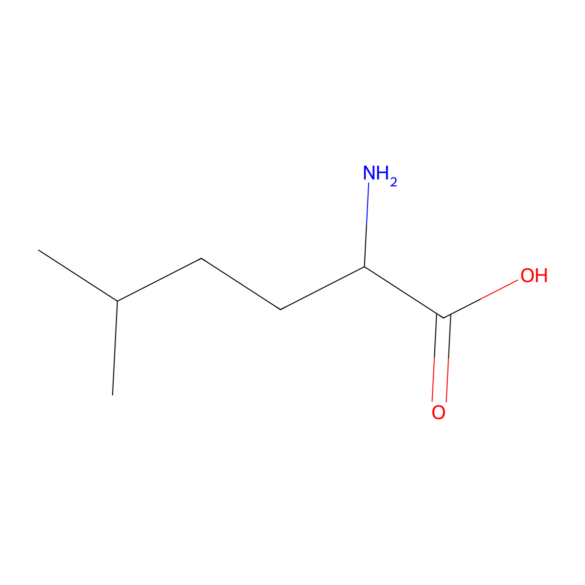5-methyl-L-norleucine molecular structure, CAS 31872-98-7