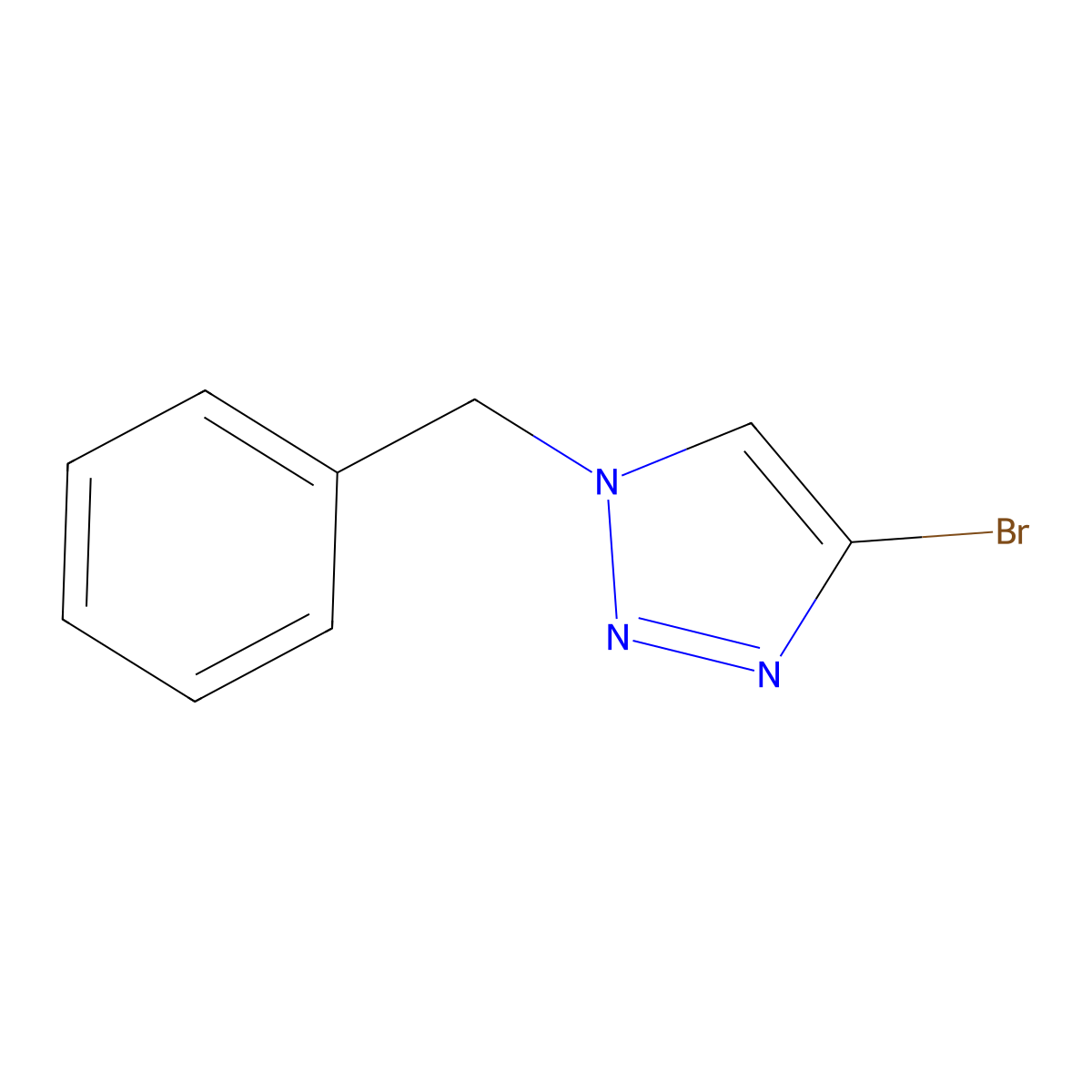 1-Benzyl-4-bromo-1h-1,2,3-triazole molecular structure, CAS 31875-99-7