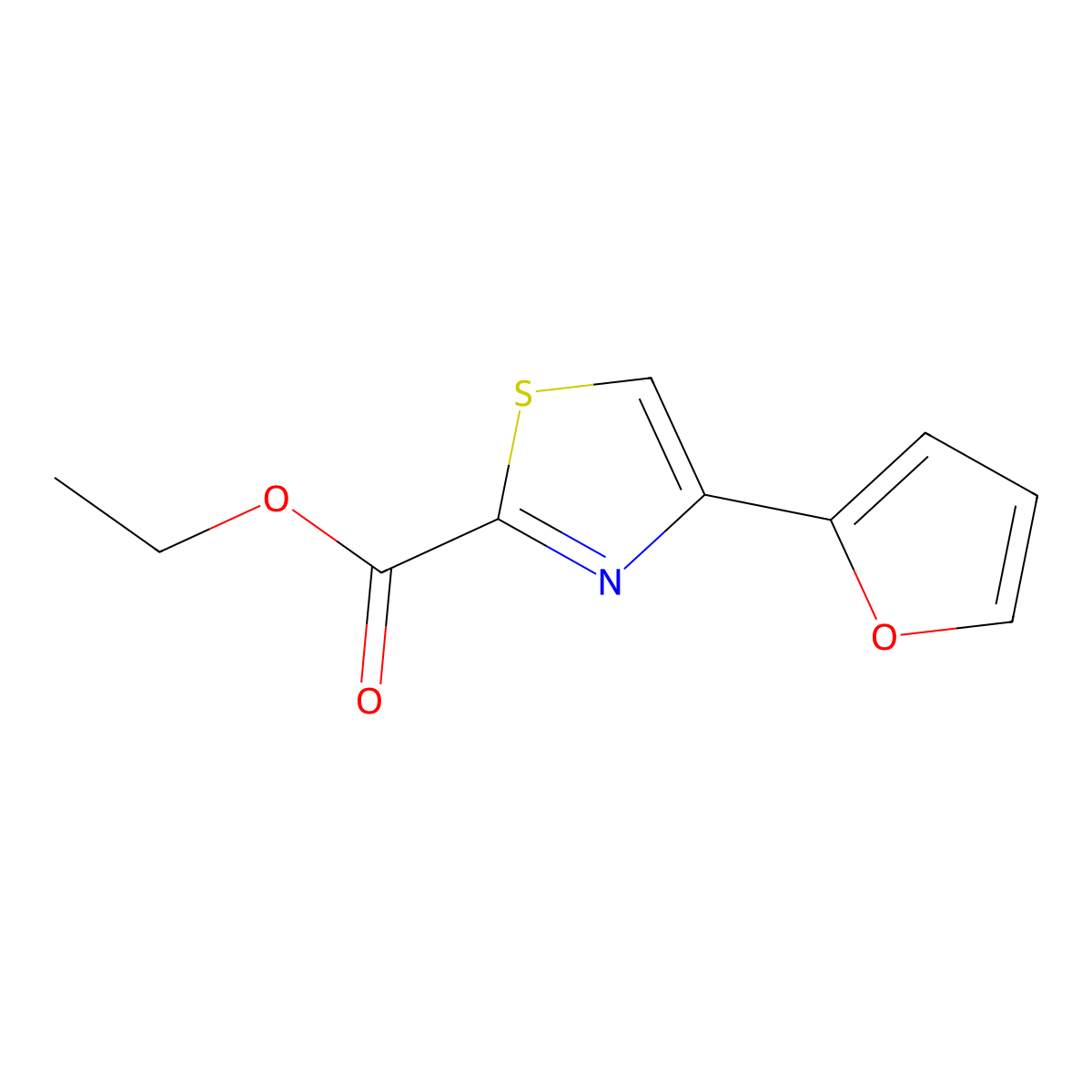 Ethyl 4-(furan-2-yl)thiazole-2-carboxylate molecular structure, CAS 31877-31-3