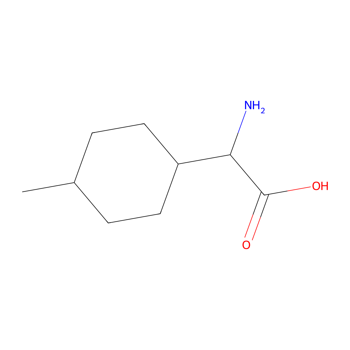 a-Amino-4-methyl-cyclohexaneacetic acid molecular structure, CAS 31877-72-2