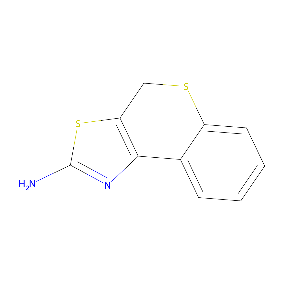 4H-thiochromeno[4,3-d][1,3]thiazol-2-amine molecular structure, CAS 31879-58-0