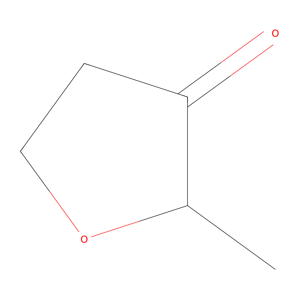 Dihydro-2-methyl-3(2H)-furanone molecular structure, CAS 3188-00-9