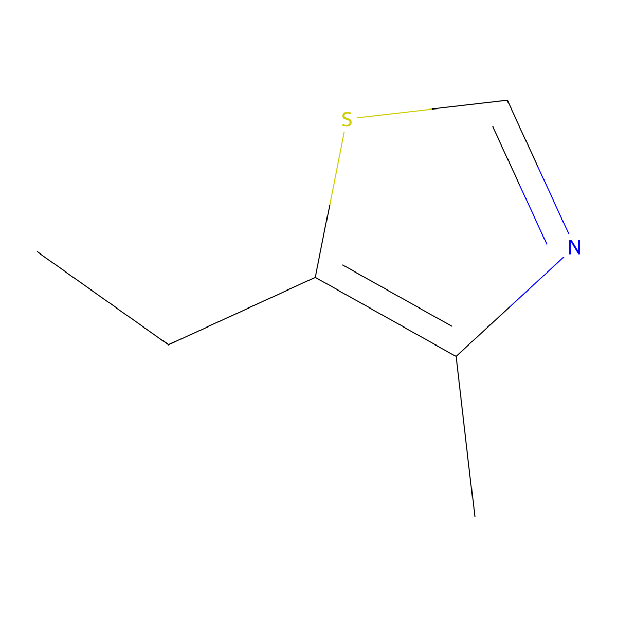 5-Ethyl-4-methylthiazole molecular structure, CAS 31883-01-9