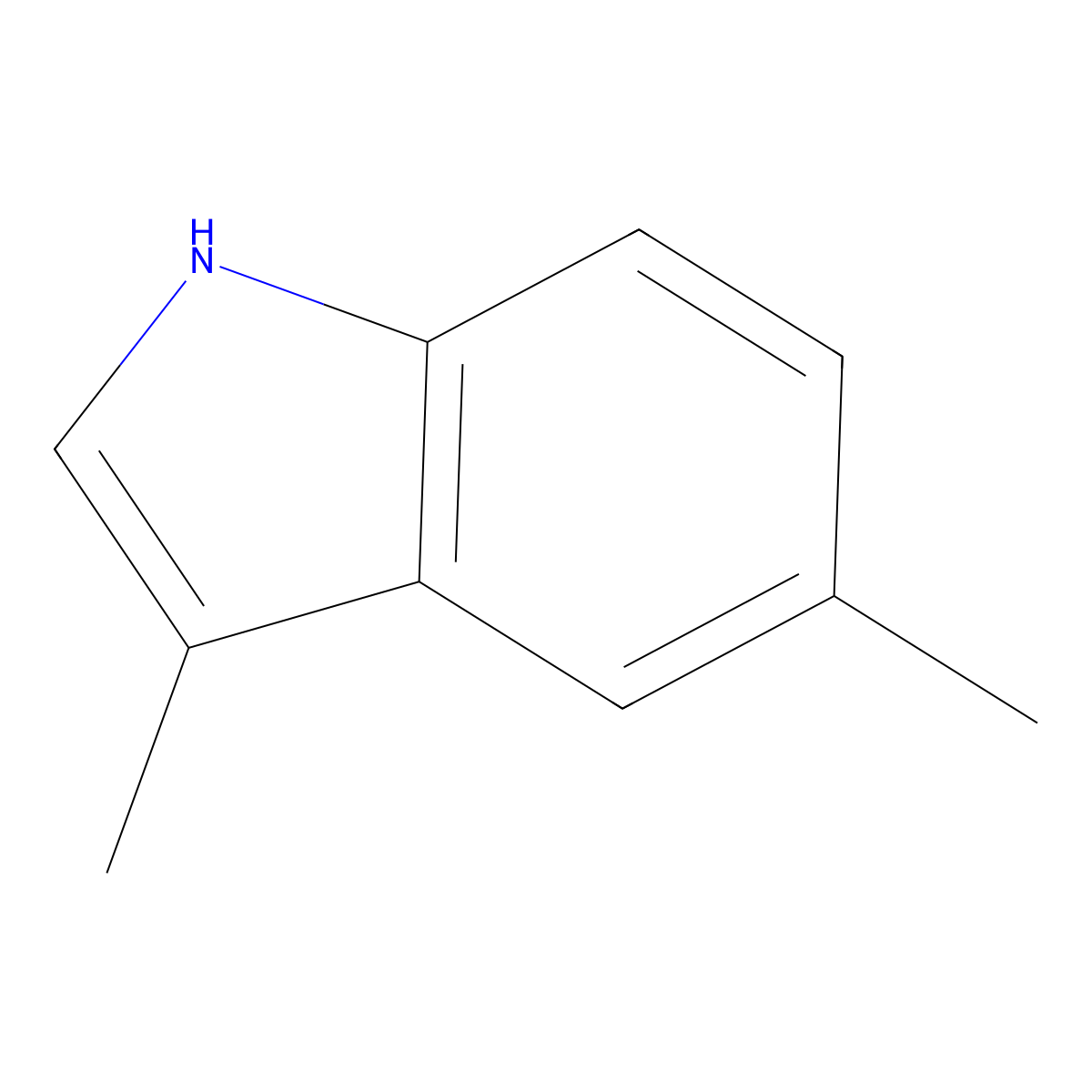 3,5-Dimethylindole molecular structure, CAS 3189-12-6