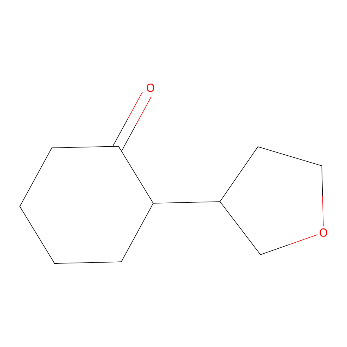2-(Oxolan-3-yl)cyclohexan-1-one molecular structure, CAS 31891-67-5