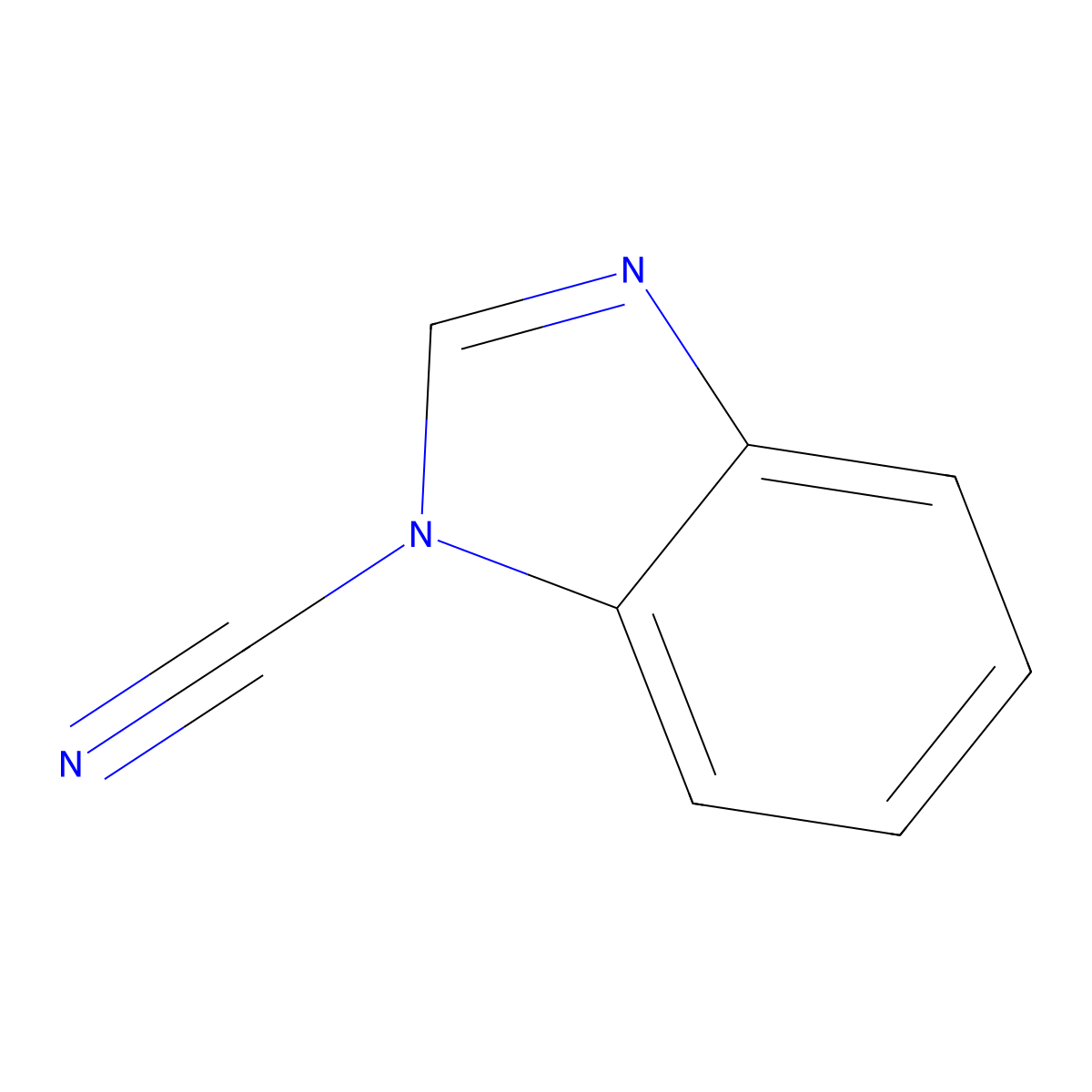 1H-1,3-benzodiazole-1-carbonitrile molecular structure, CAS 31892-41-8