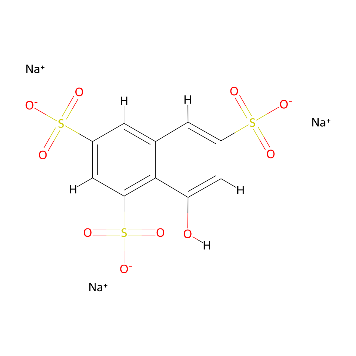zeta-Stat trisodium molecular structure, CAS 31894-34-5
