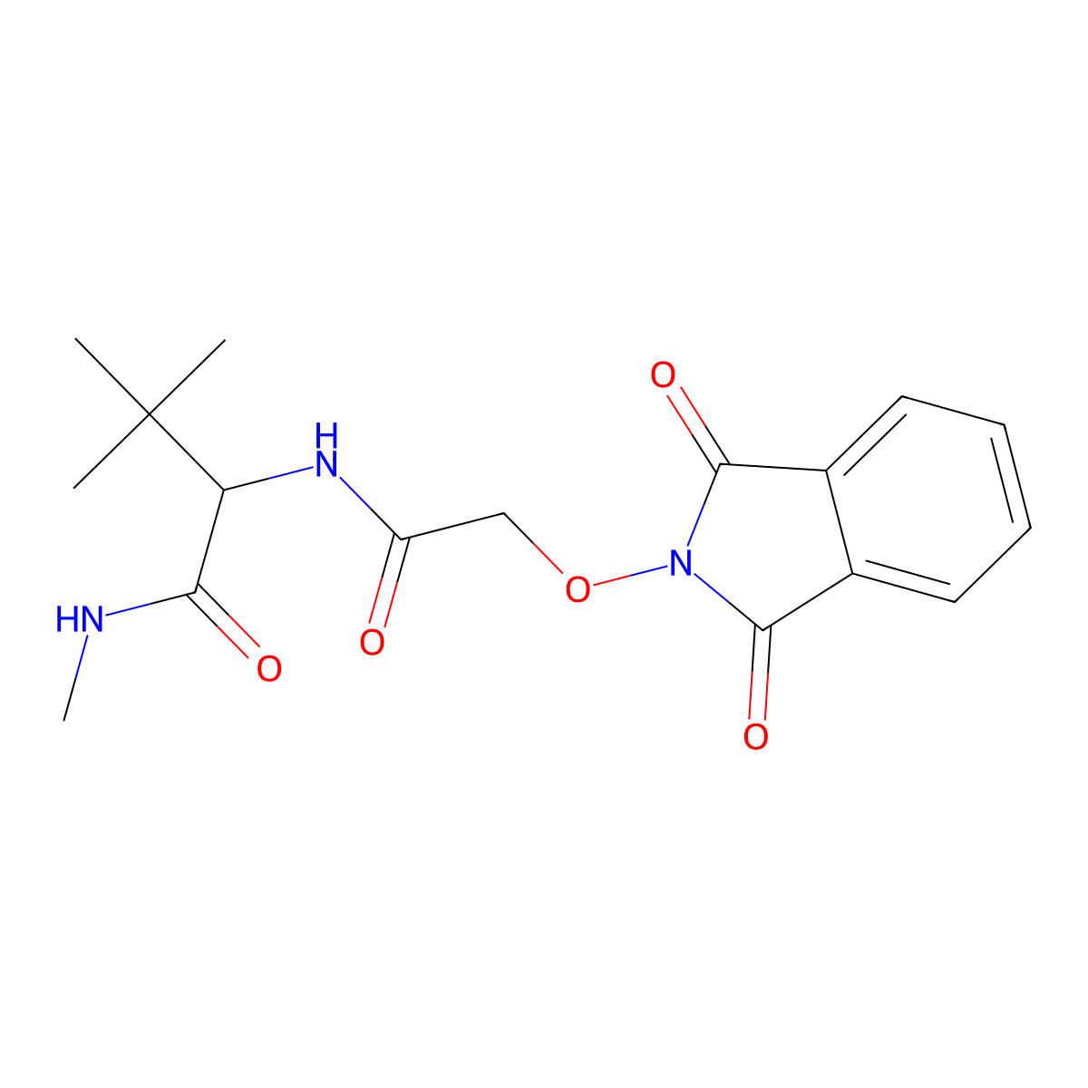 2-({2-[(1,3-dioxo-1,3-dihydro-2H-isoindol-2-yl)oxy]acetyl}amino)-N,3,3-trimethylbutanamide molecular structure, CAS 318949-44-9