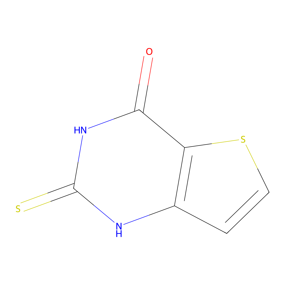 2-thioxo-2,3-dihydrothieno[3,2-d]pyrimidin-4(1H)-one molecular structure, CAS 31895-77-9