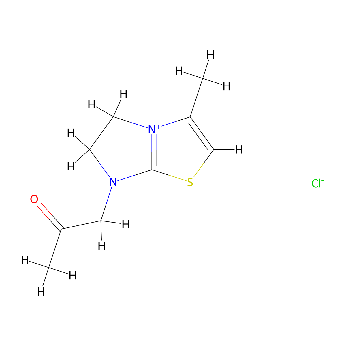 3-Methyl-7-(2-oxopropyl)-5,6-dihydroimidazo[2,1-b][1,3]thiazol-7-ium chloride molecular structure, CAS 318959-00-1
