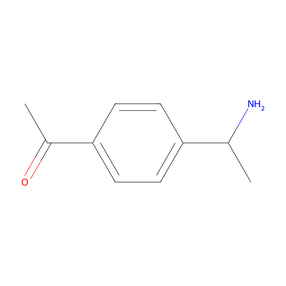 1-(4-(1-Aminoethyl)phenyl)ethanone molecular structure, CAS 318969-15-2