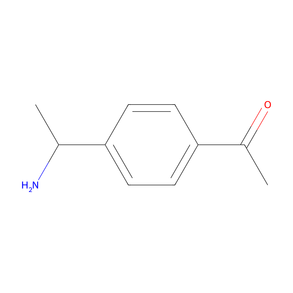 1-(4-(1-Aminoethyl)phenyl)ethanone molecular structure, CAS 318969-15-2