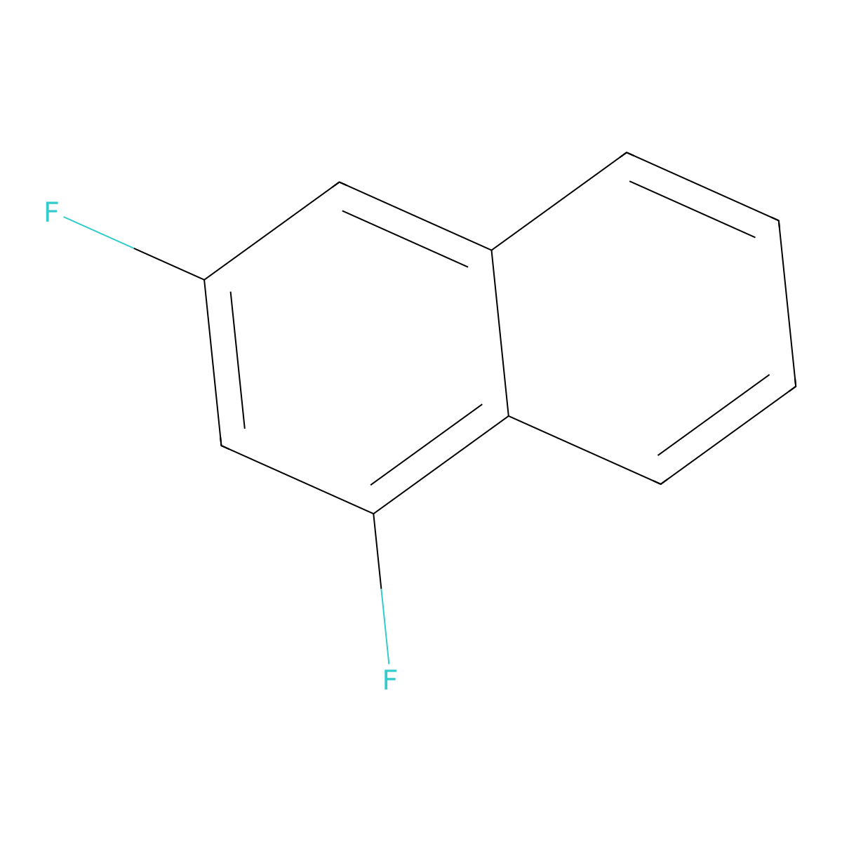 1,3-Difluoronaphthalene molecular structure, CAS 319-16-4