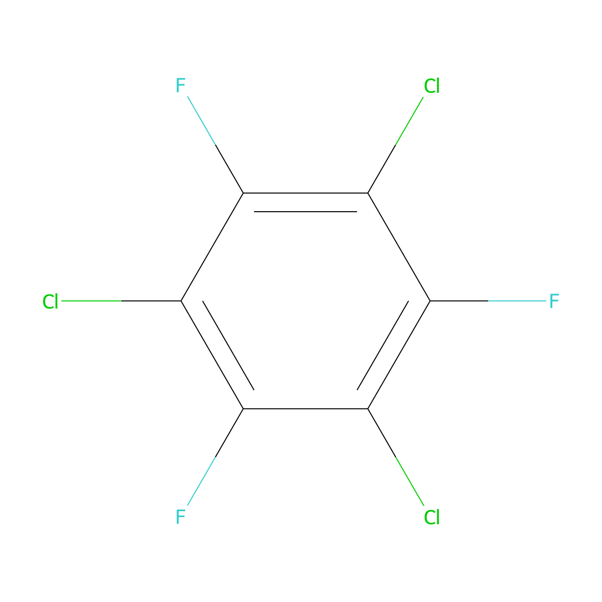 1,3,5-Trichloro-2,4,6-trifluorobenzene molecular structure, CAS 319-88-0