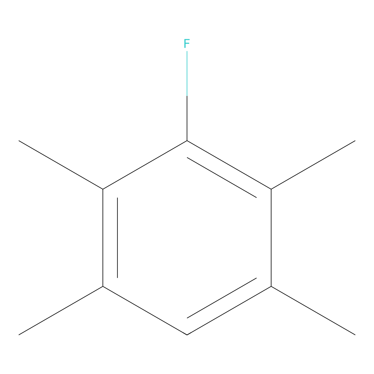 3-Fluoro-1,2,4,5-tetramethylbenzene molecular structure, CAS 319-92-6
