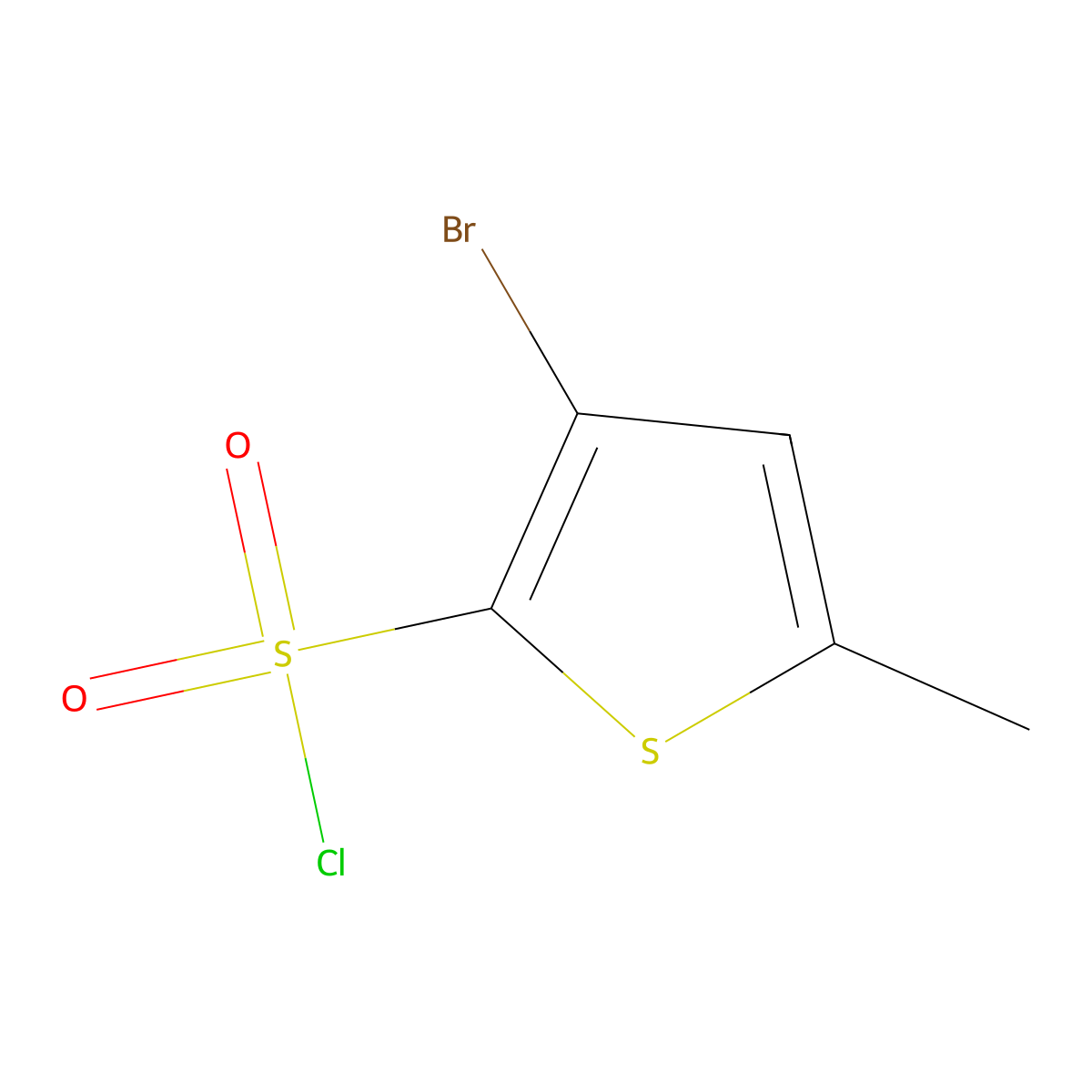 3-Bromo-5-methylthiophene-2-sulfonyl chloride molecular structure, CAS 319002-81-8