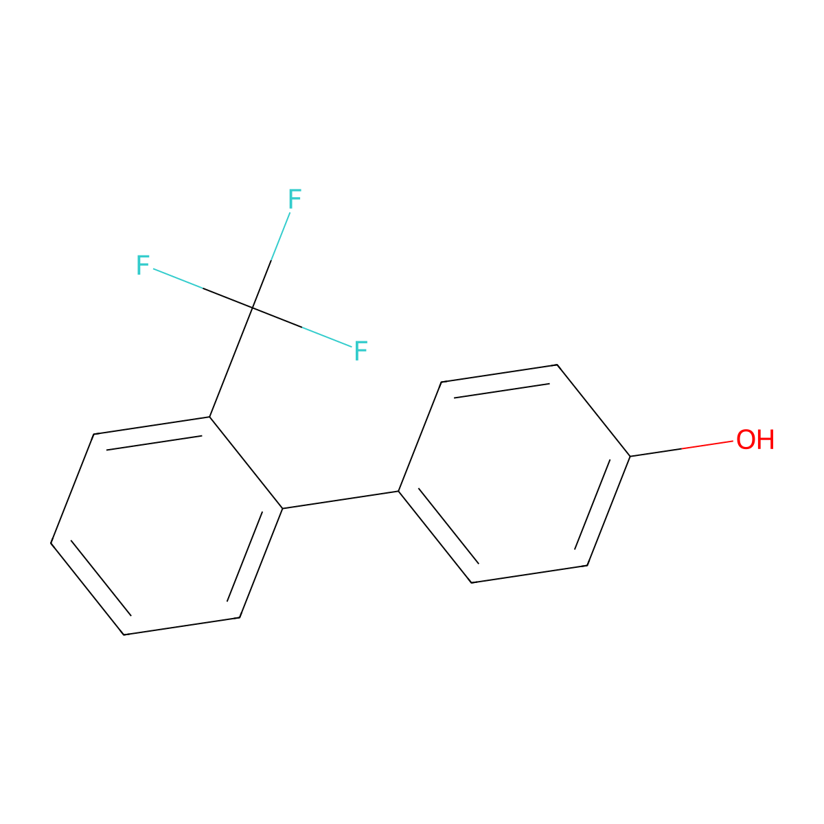 4-(2-Trifluoromethylphenyl)phenol molecular structure, CAS 319014-58-9