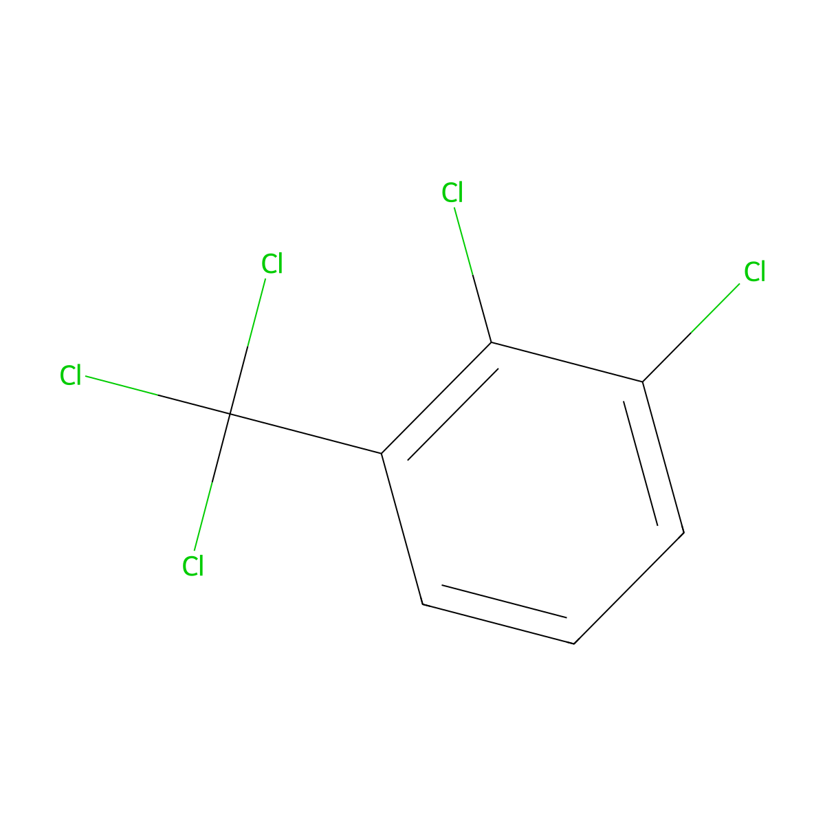 Benzene, dichloro(trichloromethyl)- molecular structure, CAS 31904-18-4