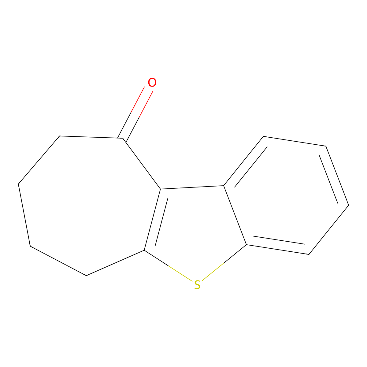8,9-Dihydro-6H-benzo[b]cyclohepta[d]thiophen-10(7H)-one molecular structure, CAS 31908-83-5