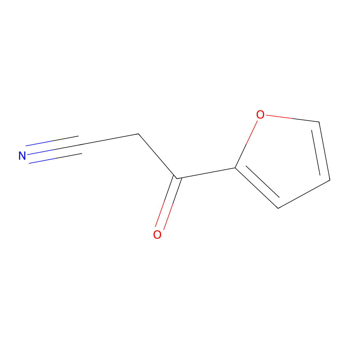 2-Furoylacetonitrile molecular structure, CAS 31909-58-7