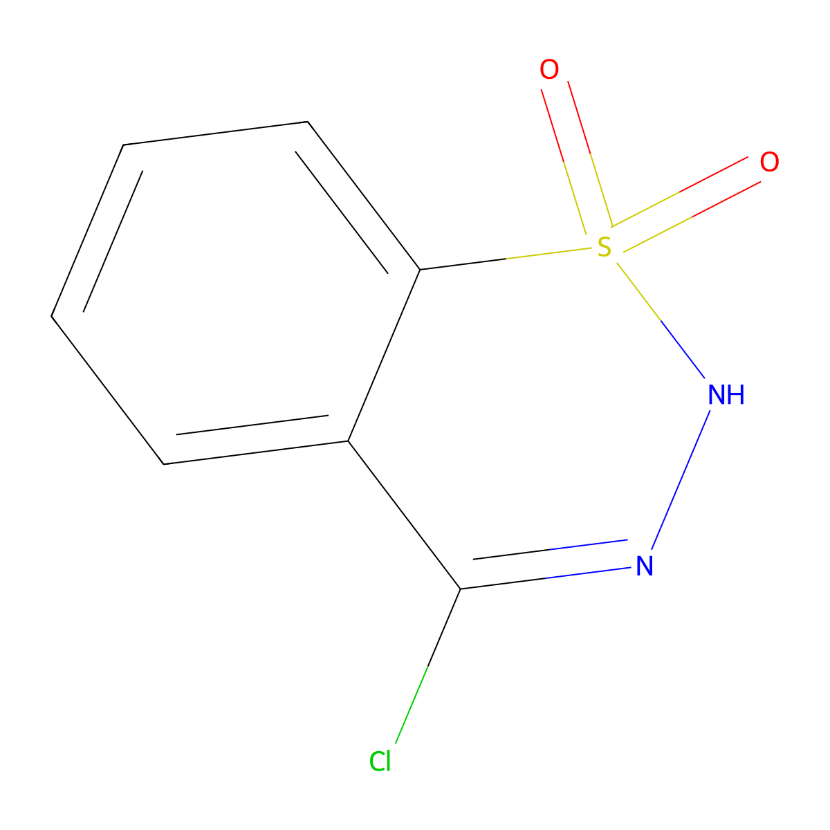4-chloro-2H-1lambda6,2,3-benzothiadiazine-1,1-dione molecular structure, CAS 31910-63-1