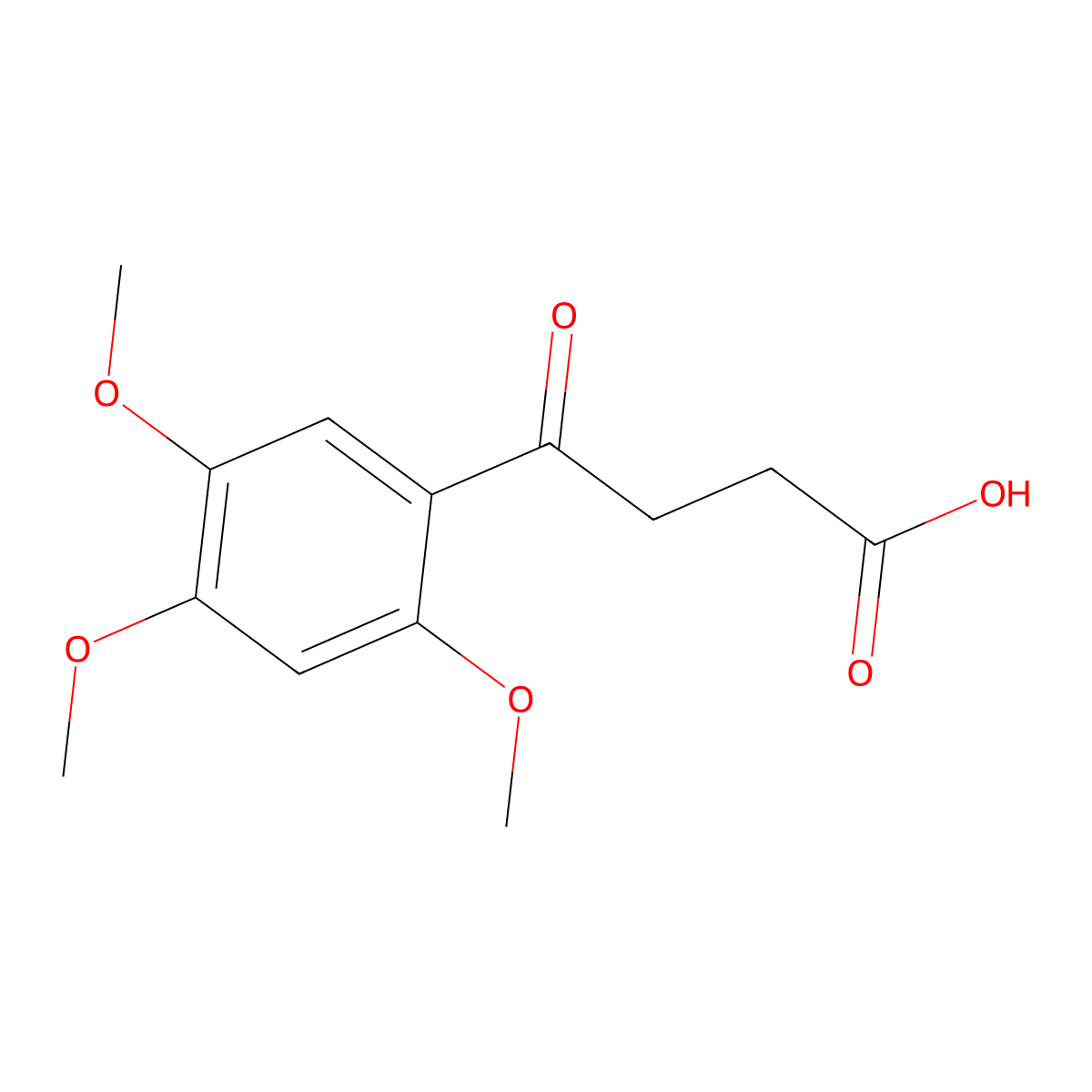 4-Oxo-4-(2,4,5-trimethoxyphenyl)butanoic acid molecular structure, CAS 31914-19-9