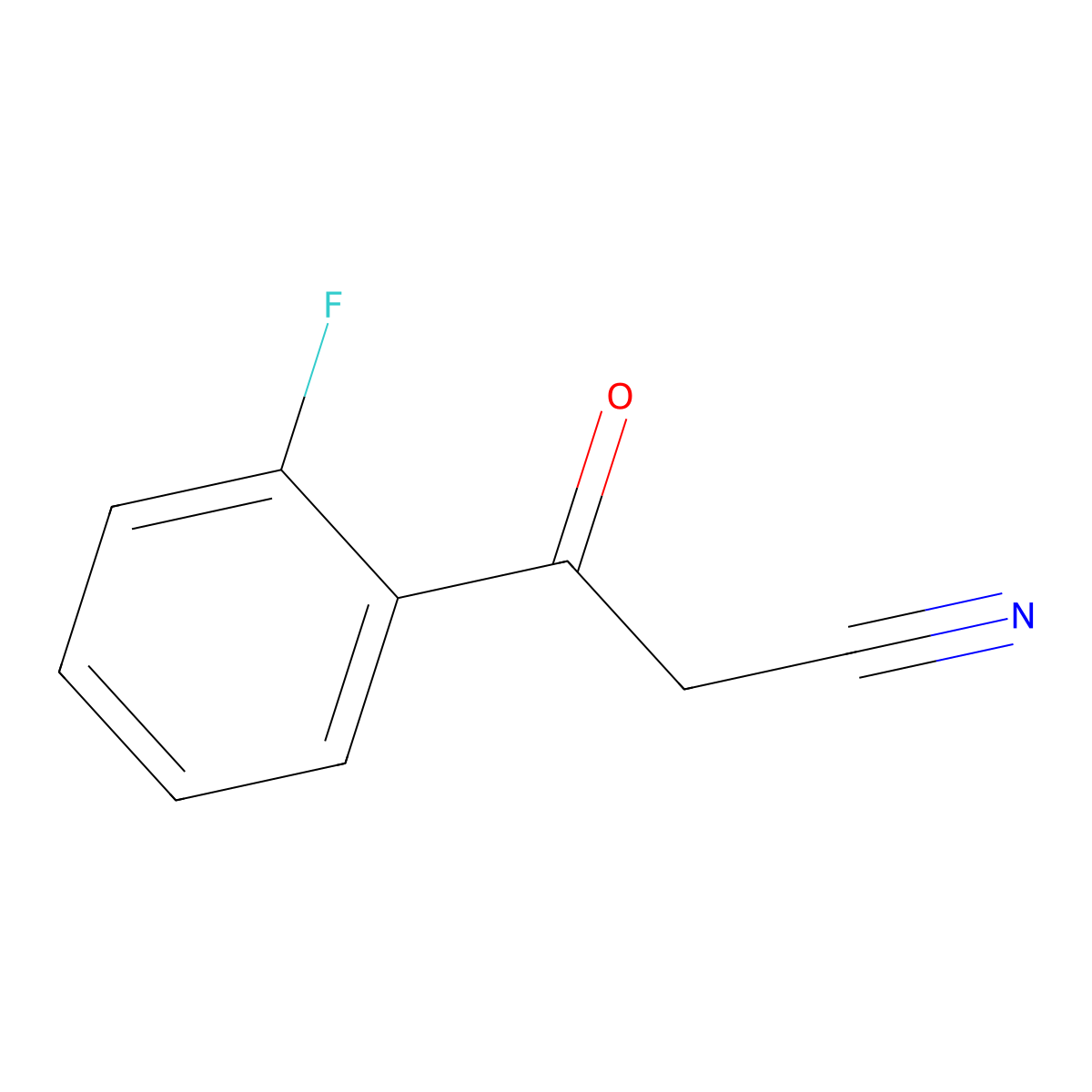3-(2-Fluorophenyl)-3-oxopropanenitrile molecular structure, CAS 31915-26-1