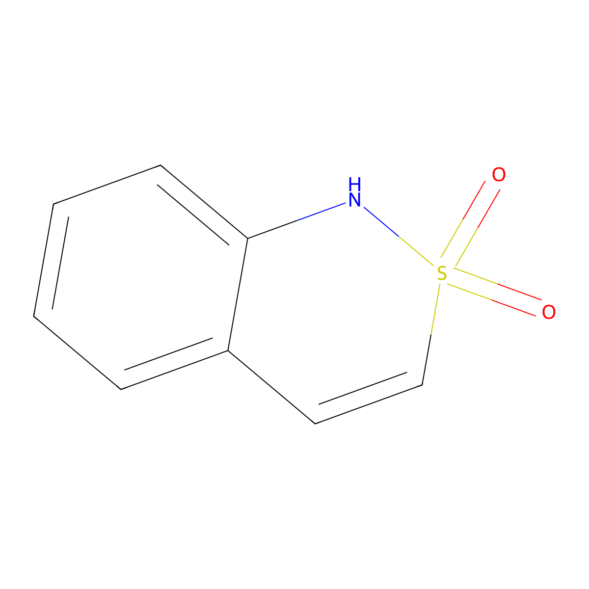 1H-2lambda6,1-benzothiazine-2,2-dione molecular structure, CAS 3192-05-0
