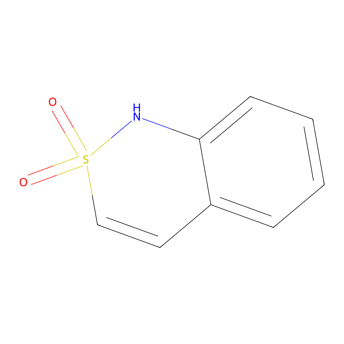 1H-2lambda6,1-benzothiazine-2,2-dione molecular structure, CAS 3192-05-0