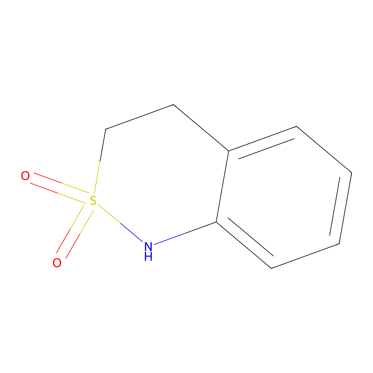 3,4-dihydro-1H-2lambda6,1-benzothiazine-2,2-dione molecular structure, CAS 3192-06-1