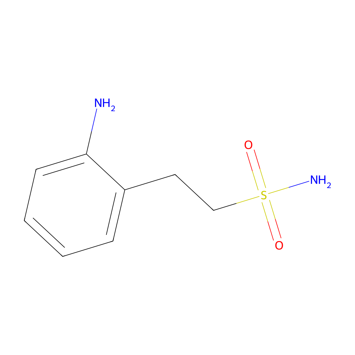 2-(2-Aminophenyl)ethane-1-sulfonamide molecular structure, CAS 3192-09-4
