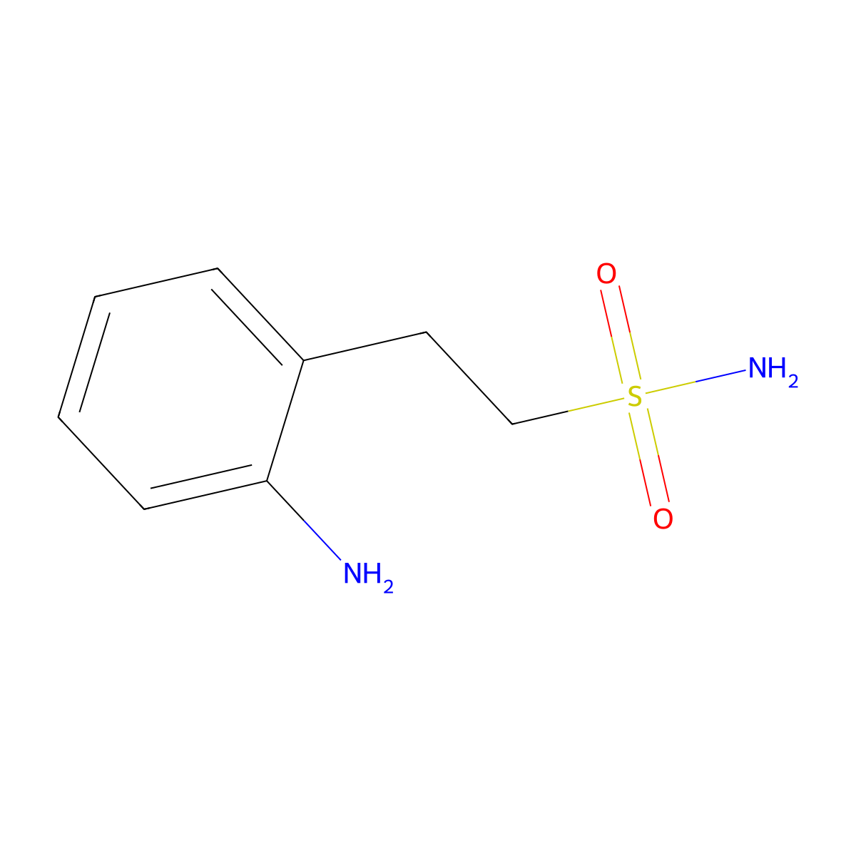 2-(2-Aminophenyl)ethane-1-sulfonamide molecular structure, CAS 3192-09-4