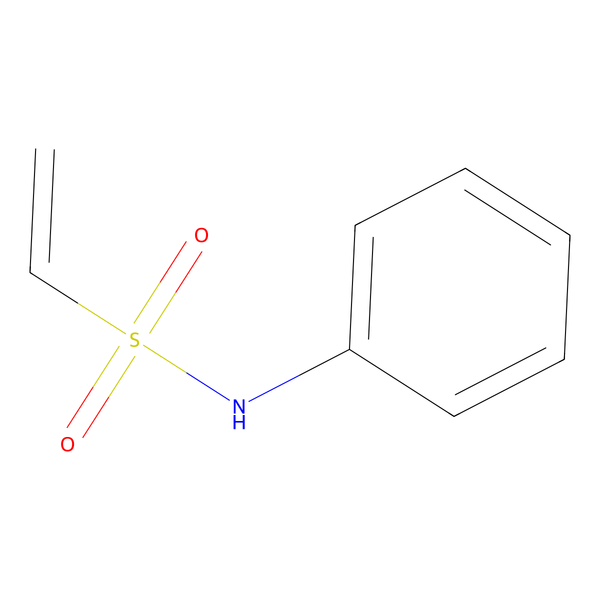 N-phenylethene-1-sulfonamide molecular structure, CAS 3192-10-7