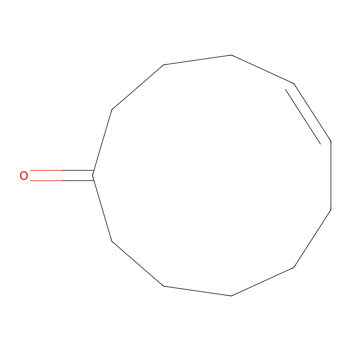(5E)-cycloundec-5-en-1-one molecular structure, CAS 31925-19-6