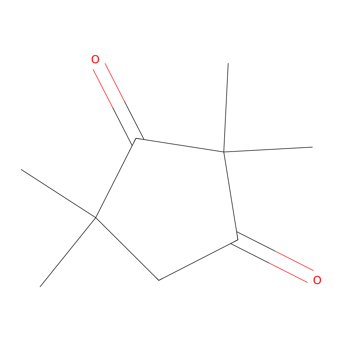 2,2,4,4-Tetramethylcyclopentane-1,3-dione molecular structure, CAS 31934-42-6