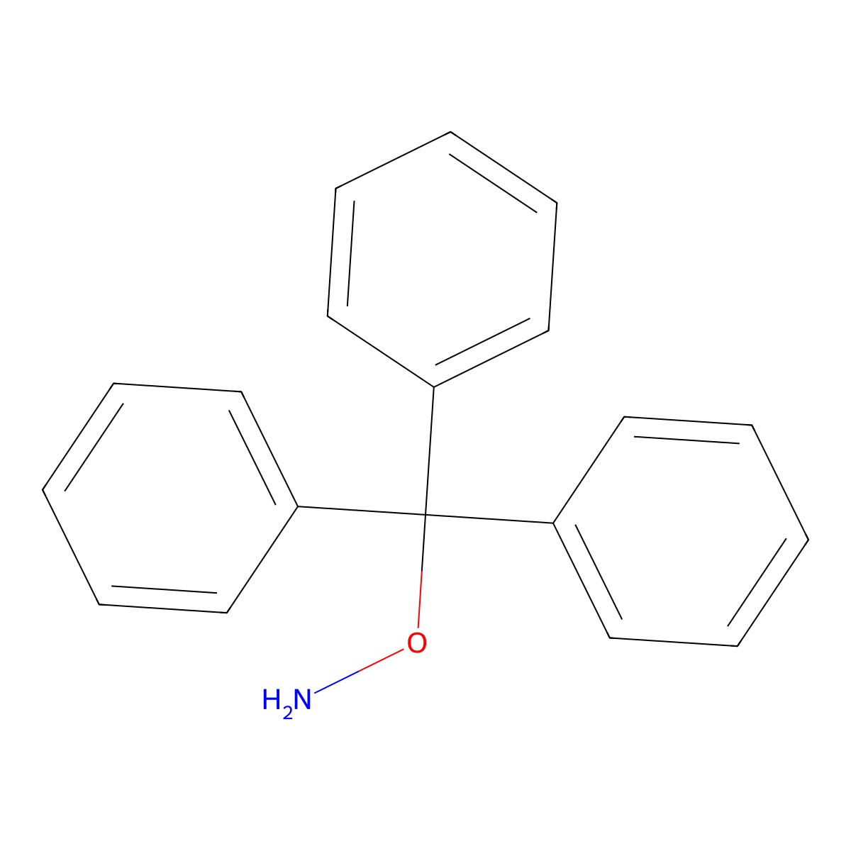 O-(triphenylmethyl)hydroxylamine molecular structure, CAS 31938-11-1