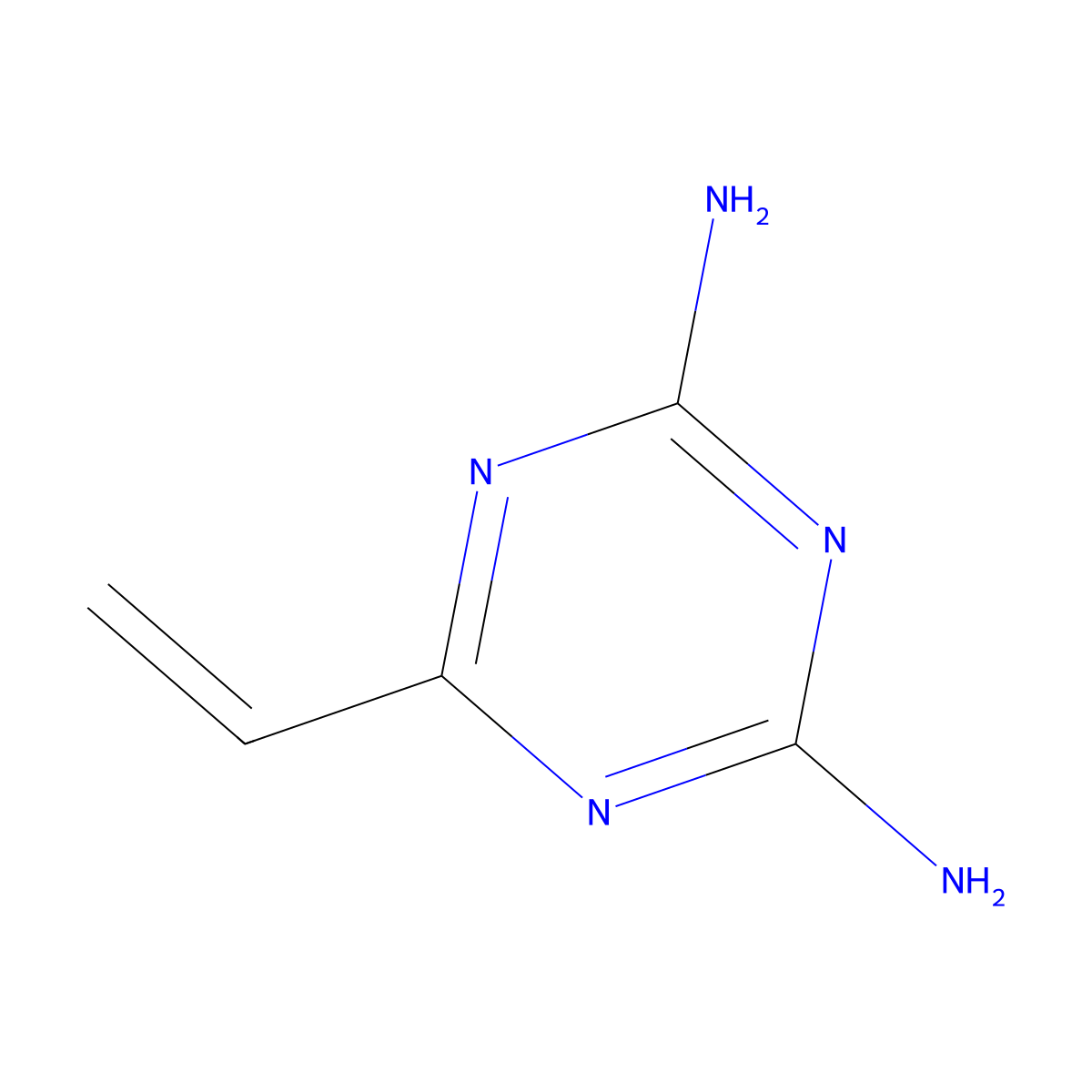 6-Ethenyl-1,3,5-triazine-2,4-diamine molecular structure, CAS 3194-70-5